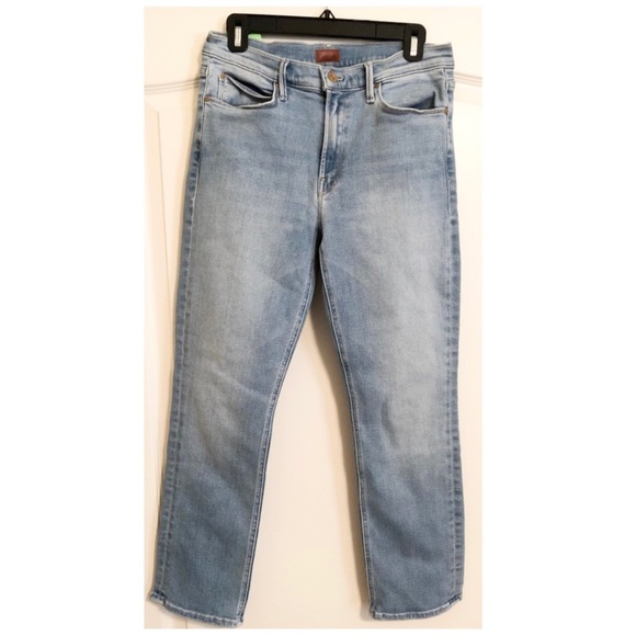 MOTHER In The Blink Of An Eye Mid Rise Dazzler Straight Leg Ankle Jeans - Picture 4 of 9